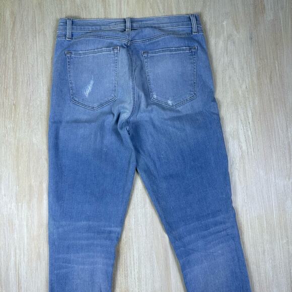 J Brand Maria Superstar Destr High Rise Distressed Skinny Leg Denim Jeans 29 - Picture 8 of 16